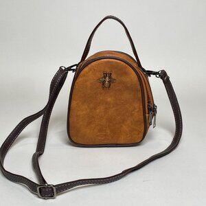 Bumblebee Crossbody Purse Cell Phone Bag 3 Pockets Removable Adjustable Strap